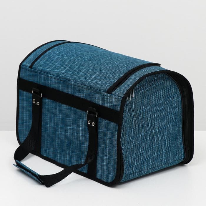 Сумка - переноска для животных, 40×25×27 см, с люком, цвет МИКС