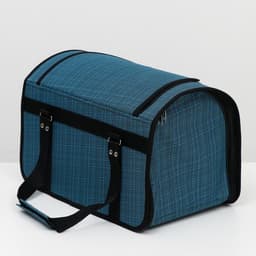 Сумка - переноска для животных, 40×25×27 см, с люком, цвет МИКС
