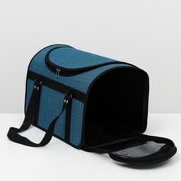 Сумка - переноска для животных, 40×25×27 см, с люком, цвет МИКС