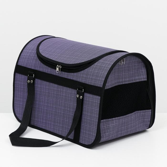 Сумка - переноска для животных, 46×28.5×29 см, с люком, цвет МИКС