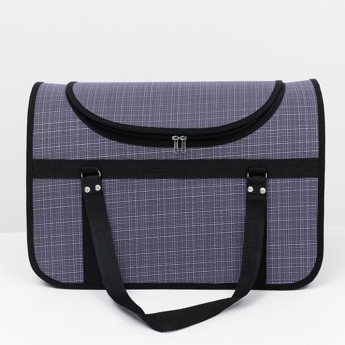 Сумка - переноска для животных, 46×28.5×29 см, с люком, цвет МИКС