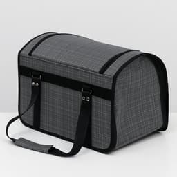 Сумка - переноска для животных, 46×28.5×29 см, с люком, цвет МИКС