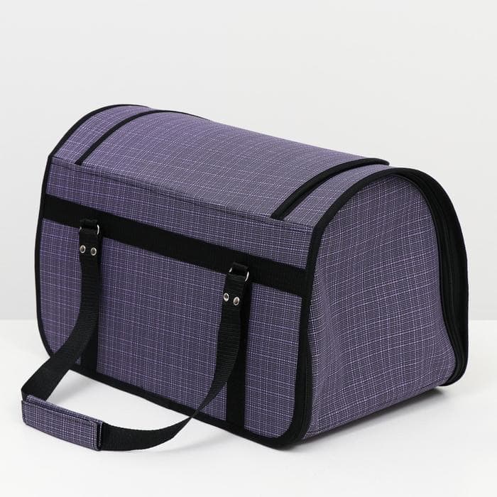 Сумка - переноска для животных, 46×28.5×29 см, с люком, цвет МИКС