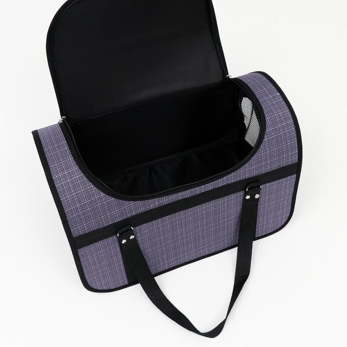 Сумка - переноска для животных, 46×28.5×29 см, с люком, цвет МИКС