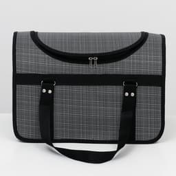 Сумка - переноска для животных, 46×28.5×29 см, с люком, цвет МИКС