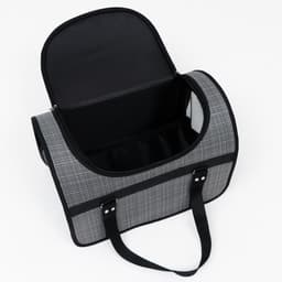 Сумка - переноска для животных, 49×30×35 см, с люком, цвет МИКС