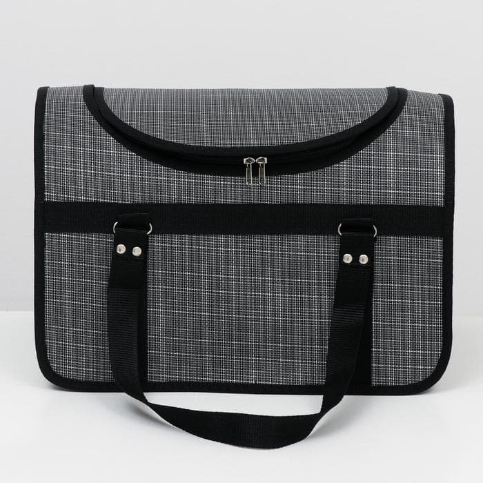 Сумка - переноска для животных, 49×30×35 см, с люком, цвет МИКС