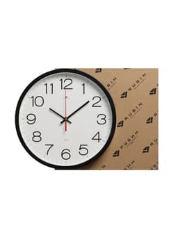 Часы настенные, интерьерные «Рубин», 30 см, черные
