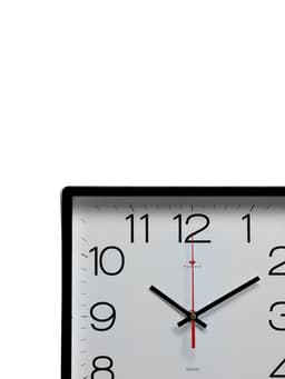 Часы настенные, интерьерные, бесшумные, 30×30 см, черные