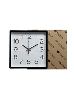 Часы настенные, интерьерные, бесшумные, 30×30 см, черные