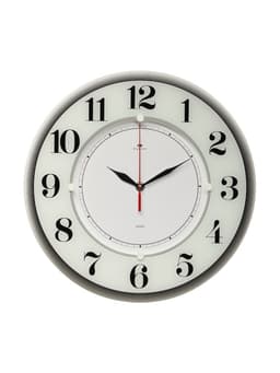 Часы настенные, интерьерные «Рубин», бесшумные, d=34 см, белые