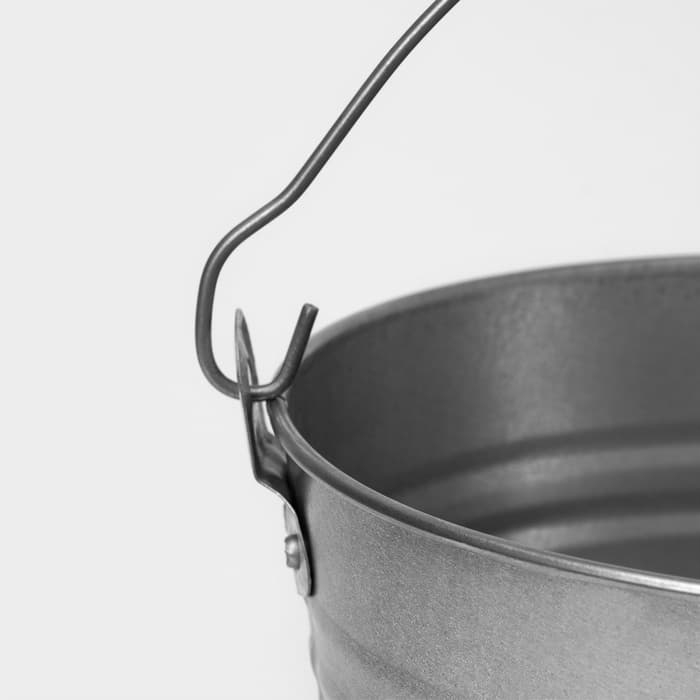 Ведро оцинкованное хозяйственное с ручкой, 5 л, d=21 см, h=20.5 см, ГОСТ