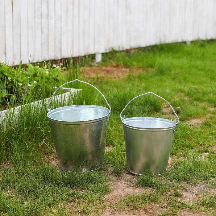 Ведро оцинкованное хозяйственное с ручкой, 7 л, d=24 см, h=24 см, ГОСТ