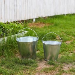 Ведро оцинкованное хозяйственное с ручкой, 7 л, d=24 см, h=24 см, ГОСТ