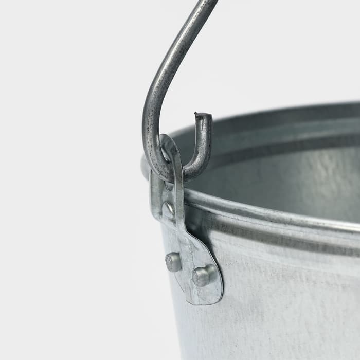 Ведро оцинкованное хозяйственное с ручкой, 7 л, d=24 см, h=24 см, ГОСТ