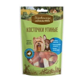 Косточки утиные «Деревенские лакомства» для собак мини-пород, 55 г
