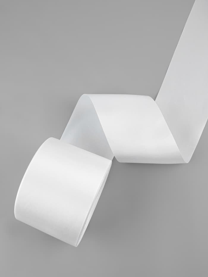 Лента атласная, 100 мм, 100±5 м, белая