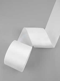 Лента атласная, 100 мм, 100±5 м, белая