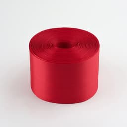 Лента атласная, 100 мм, 100±5 м, красная