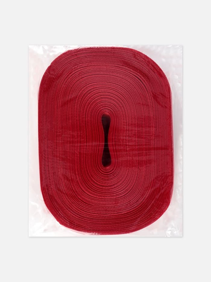 Лента атласная, 50 мм, 100±5 м, красная