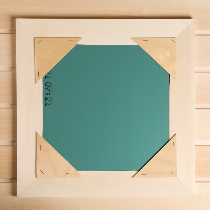 Зеркало «Май», 42×42 см, в деревянной раме, полотно 28×28 см