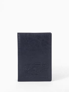 Обложка для автодокументов, с тиснением, 9.5×0.5×13.5 см, синяя