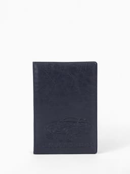 Обложка для автодокументов, с тиснением, 9.5×0.5×13.5 см, синяя