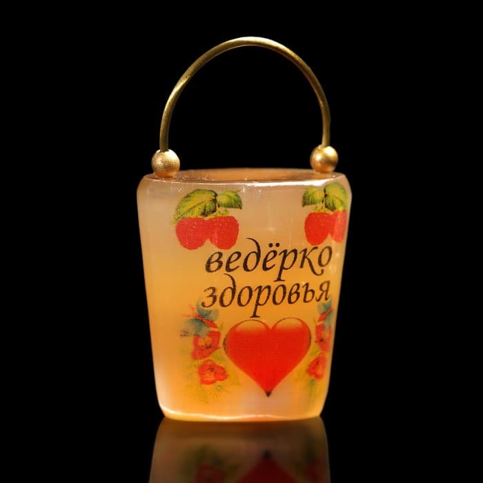 Фигурка - оберег «Ведёрко здоровья», селенит