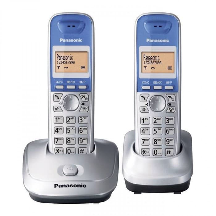 Радиотелефон Dect Panasonic KX-TG2512RUS, АОН, серебристый