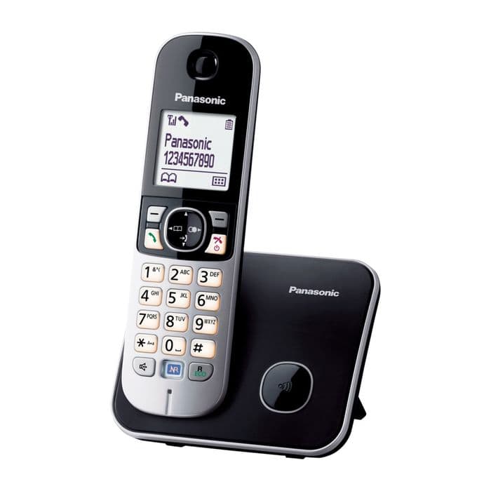 Радиотелефон Dect Panasonic KX-TG6811RUB, АОН, чёрный