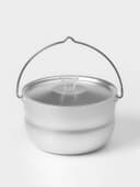 Котелок туристический, 2.5 л, с крышкой, штампованный алюминий