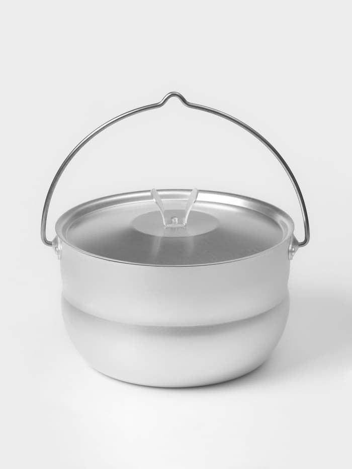 Котелок туристический, 2.5 л, с крышкой, штампованный алюминий