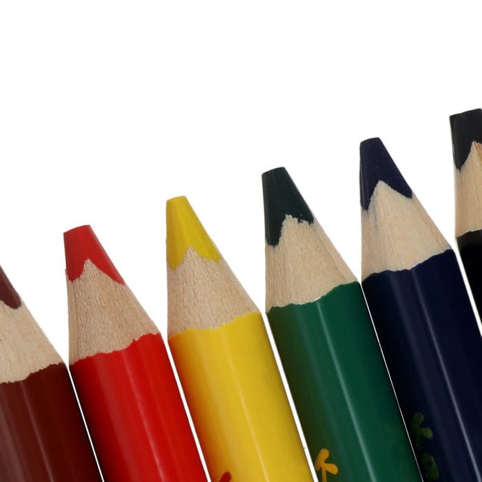 Карандаши цветные 6 цветов, «Каляка-Маляка», трёхгранные, утолщенные