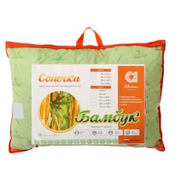 Подушка Адамас Сонечка Бамбук 50×70 см, МИКС, бамбуковое волокно, п/э