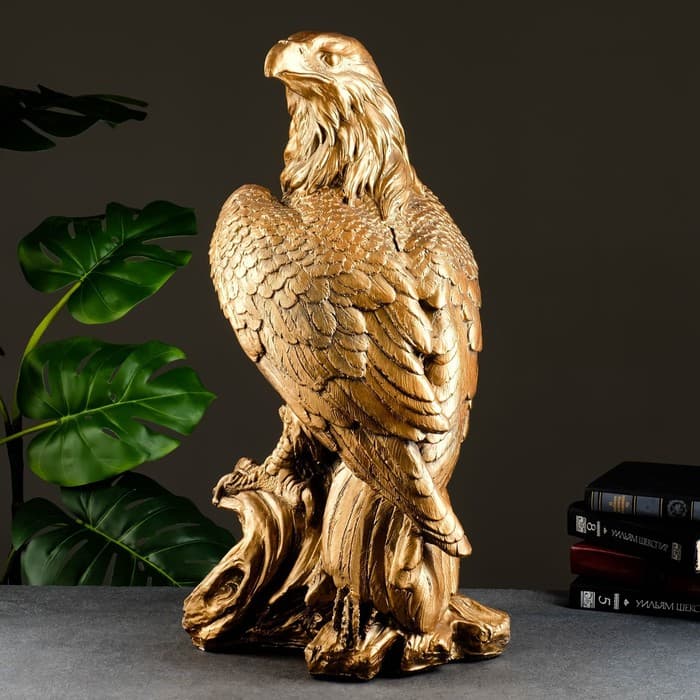 Копилка для денег «Орёл», гипс, бронза, 63 см