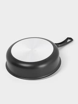 Сотейник Promo, 2.8 л, d=24 см, стеклянная крышка, антипригарное покрытие, алюминий, чёрный