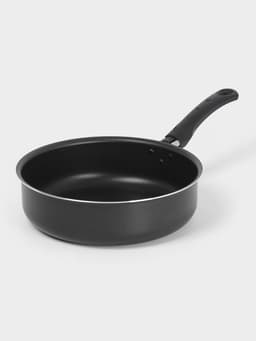 Сотейник Promo, 2.8 л, d=24 см, стеклянная крышка, антипригарное покрытие, алюминий, чёрный