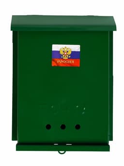 Ящик почтовый «Почта», вертикальный, без замка (с петлёй), зелёный