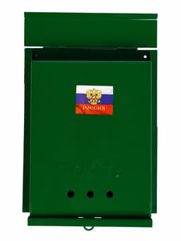 Ящик почтовый «Почта», вертикальный, без замка (с петлёй), зелёный