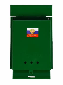 Ящик почтовый «Почта», вертикальный, без замка (с петлёй), зелёный
