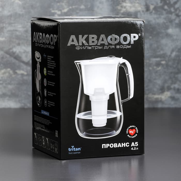 Фильтр-кувшин «Аквафор-Прованс», 4.2 л, цвет чёрный