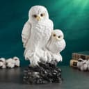 Копилка для денег «Совы полярные», полистоун, 20×18×36 см