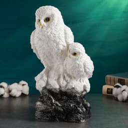 Копилка для денег «Совы полярные», полистоун, 20×18×36 см