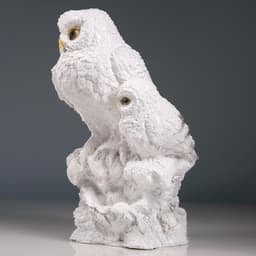 Копилка для денег «Совы полярные», полистоун, 20×18×36 см