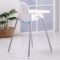 Стульчик для кормления пластиковый, белый