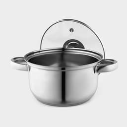 Кастрюля Доляна «Классика», 1.5 л, d=17.5 см, с крышкой, капсульное дно, нержавеющая сталь, хромированная