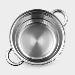 Кастрюля Доляна «Классика», 1.5 л, d=17.5 см, с крышкой, капсульное дно, нержавеющая сталь, хромированная