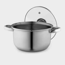 Кастрюля Доляна «Классика», 2.2 л, d=19 см, с крышкой, капсульное дно, нержавеющая сталь, хромированная