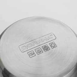 Кастрюля Доляна «Роскошь», 2.2 л, d=19 см, со стеклянной крышкой, капсульное дно, нержавеющая сталь, хромированная