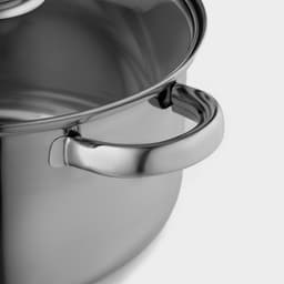 Кастрюля Доляна «Классика», 3 л, d=20 см, с крышкой, капсульное дно, нержавеющая сталь, хромированная